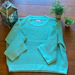 NWOT Pink Lily Waffle Knit Wide Sleeve Sweater